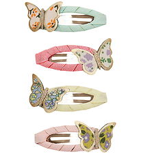 Mimi & Lula Hair Clips - 4-Pack - Floral Bow Tie Spring on the