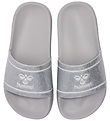 Hummel Badesandaler - Pool Slide Glitter Jr - Lunar Rock