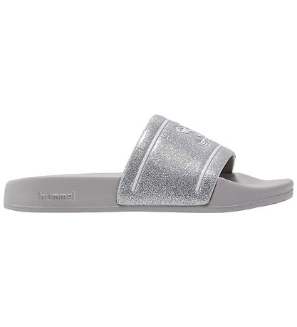 Hummel Badesandaler - Pool Slide Glitter Jr - Lunar Rock