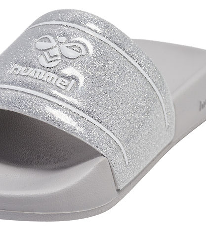 Hummel Badesandaler - Pool Slide Glitter Jr - Lunar Rock