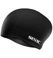 Seac Swim Cap - Silicone - Chignon - Junior - Black