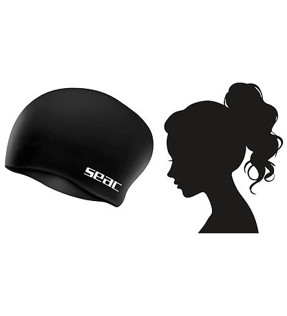 Seac Badehætte - Silikone - Chignon - Junior - Sort