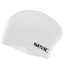 Seac Swim Cap - Silicone - Chignon - Junior - White