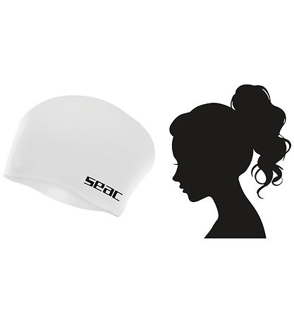 Seac Badehætte - Silikone - Chignon - Junior - Hvid