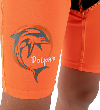 Seac Våddragt - Dolphin Shorty Kid - 1,5 mm - Black/Orange