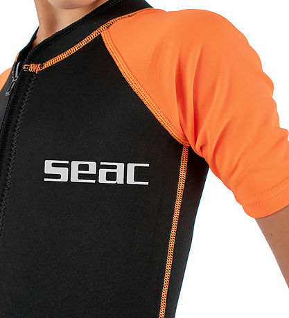 Seac Våddragt - Dolphin Shorty Kid - 1,5 mm - Black/Orange