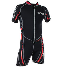 Seac Våddragt - Trendy Shorty Kid - 2,5 mm - Sort/Rød