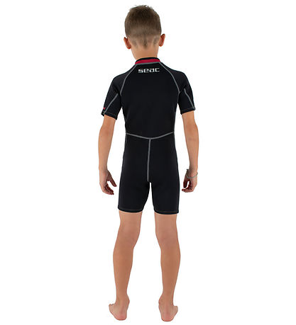 Seac Våddragt - Trendy Shorty Kid - 2,5 mm - Sort/Rød