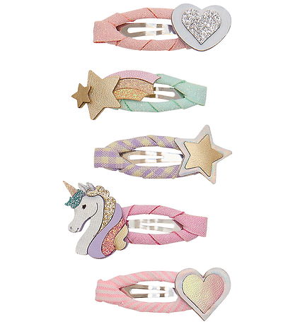 Mimi & Lula Hårspænder - 5-pak - Mini Dreamy My Little Unicorn
