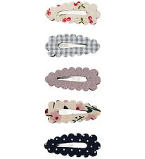 Mimi & Lula Hårspænder - 5-pak - Mini Scalloped Edge Mon Cheri