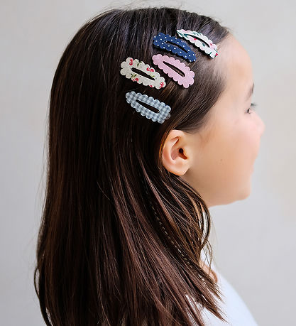Mimi & Lula Hårspænder - 5-pak - Mini Scalloped Edge Mon Cheri