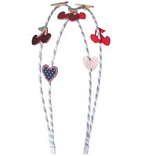 Mimi & Lula Hårbøjle - Dobbelt - Red Cherries Mon Cheri