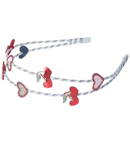 Mimi & Lula Hårbøjle - Dobbelt - Red Cherries Mon Cheri