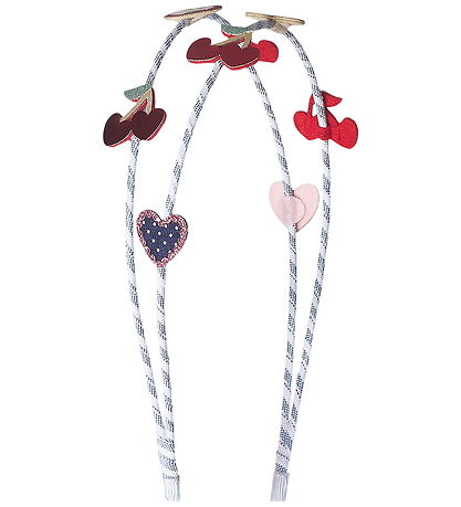 Mimi & Lula Hårbøjle - Dobbelt - Red Cherries Mon Cheri
