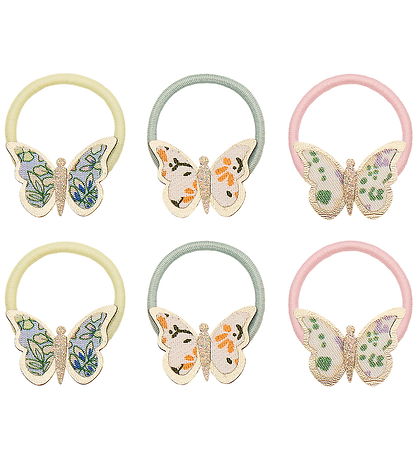 Mimi & Lula Hårsnoddar - 6-pack - Mini Floral Fluga Spring
