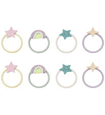 Mimi & Lula Hårelastikker - 8-pak - Mini Rainbow and Star My Lit