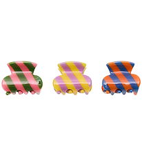 Mimi & Lula Hårspenner - 3-pack - Mini Striped Strand