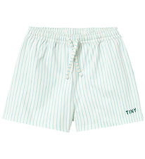 Tiny Cottons Badeshorts - Fine Stripes - Light Cyan