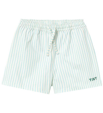 Tiny Cottons Badeshorts - Fine Stripes - Light Cyan