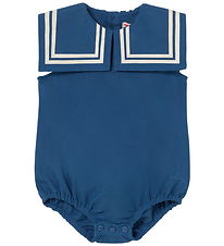 Tiny Cottons Body U/æ - Hør - Light Navy m. Striber