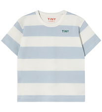 Tiny Cottons T-shirt - Stripes - Washed Blue