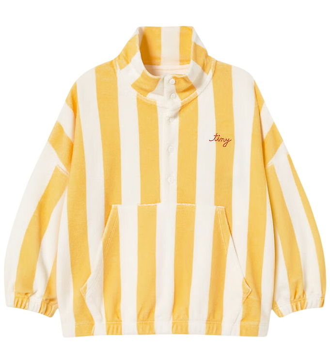 Tiny Cottons Sweatshirt - Frotté - Towel Mockneck - Soft Yellow