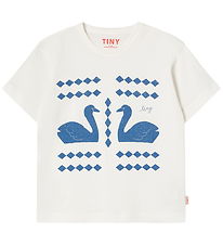 Tiny Cottons T-shirt - Swans Diamonds - Off-white