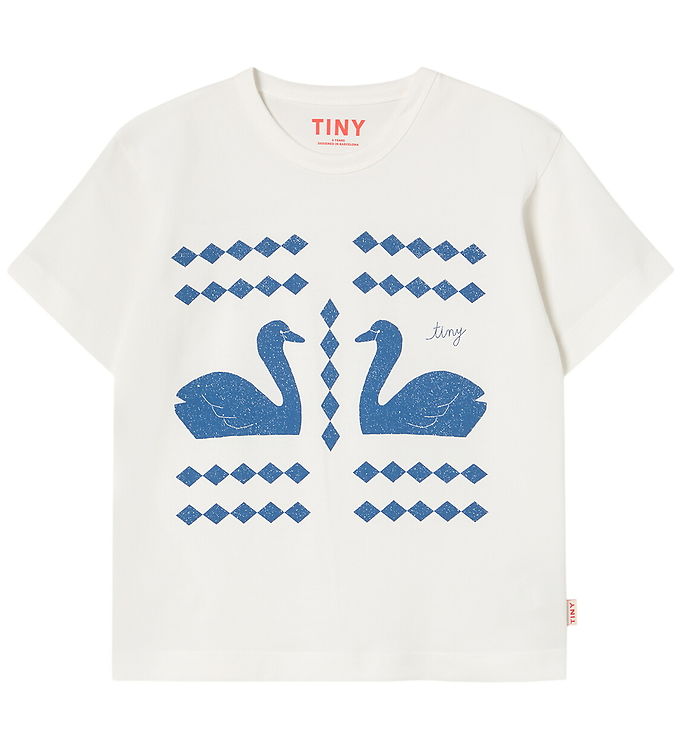 Tiny Cottons T-shirt - Swans Diamonds - Off-white
