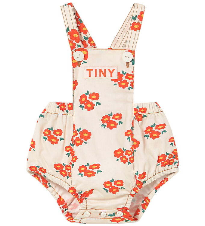 Tiny Cottons Smækbukser - Twill - Blossoms - Off-white