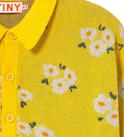 Tiny Cottons Polo - Strik - Blossoms - Dusty Yellow
