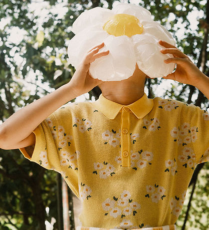 Tiny Cottons Polo - Strik - Blossoms - Dusty Yellow