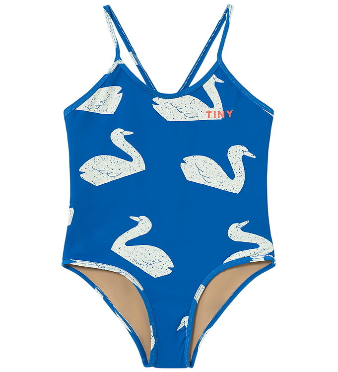 Tiny Cottons Badedragt - Big Swans - Blå