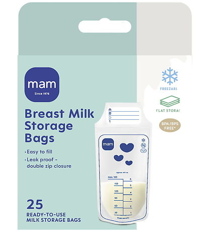 MAM Opbevaringsposer Til Modermælk - 180 ml - 25 stk.