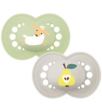 MAM Sutter - Original - 2-pak - 6-16 mdr - Lysegrøn/Grå m. Print