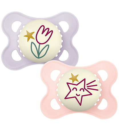 MAM Natsutter - Original Night - 2-pak - 0-6 mdr - Lyslilla/Lysr