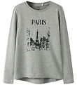 Name it Bluse - NkfRikalisa - Grey Melange