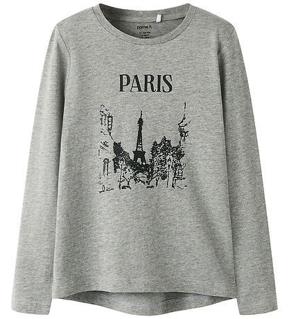 Name it Bluse - NkfRikalisa - Grey Melange