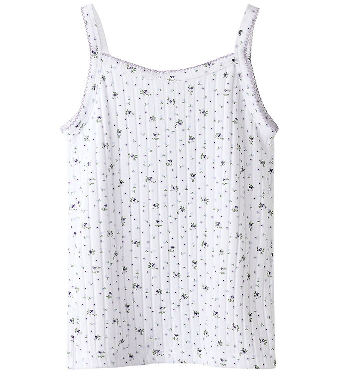 Name it Top - NkfFiona - Bright White/Flowers