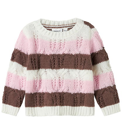 Name it Sweatshirt - Strik - NmfNibo - Peppercorn