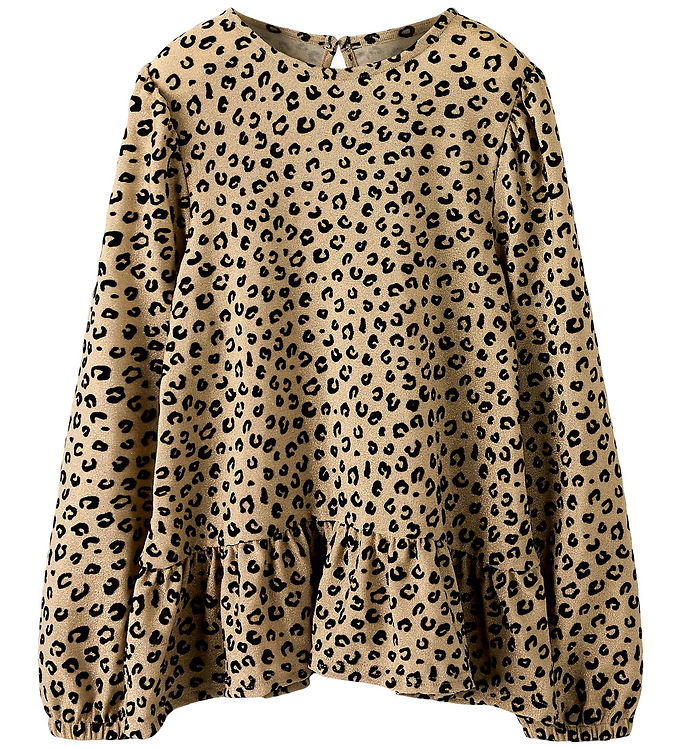 NAME IT Leo Glimmer Bluse Rebekka Silver Mink