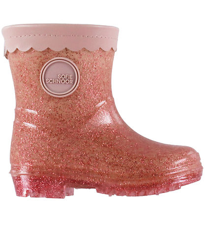 Sofie Schnoor Gummistøvler - Rose m. Glimmer