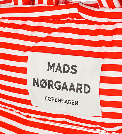 Mads Nørgaard Shopper - Light Ripstop Pillow - AOP - Fiery Red/V