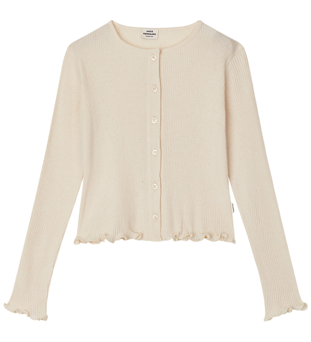 Mads Nørgaard Cardigan - Rib - Mandelöl - Mads Nørgaard - 14 Jahre (164) - Cardigans