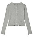 Mads Nørgaard Cardigan - Rib - Grey Melange