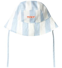 Tiny Cottons Bøllehat - Stripes - Washed Blue