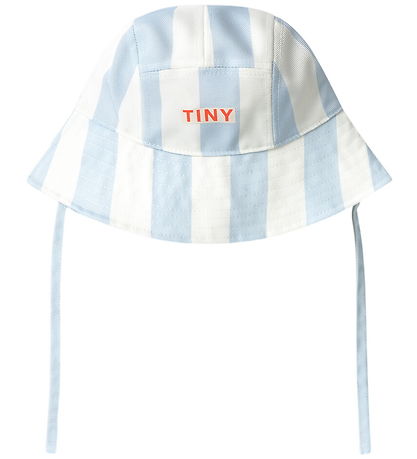 Tiny Cottons Bøllehat - Stripes - Washed Blue