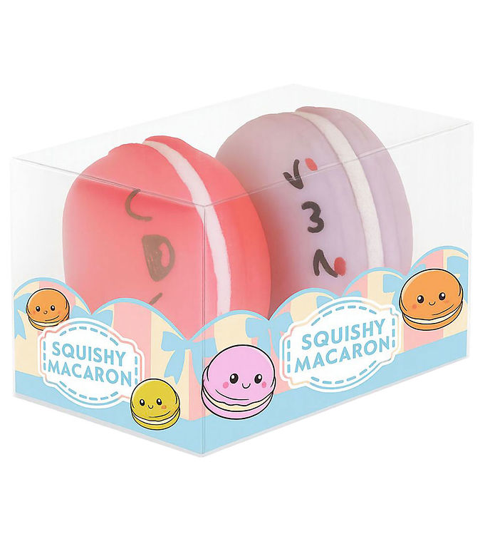 Keycraft Legetøj - 5 cm - 2-pak - Squishy Macarons