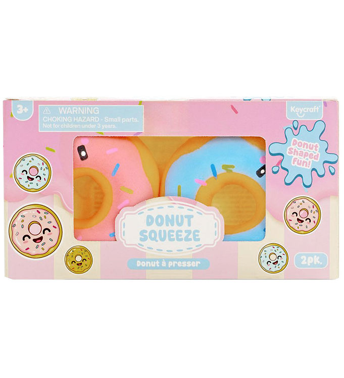 Keycraft Legetøj - 7,5 cm - 2-pak - Donut Sqeeze
