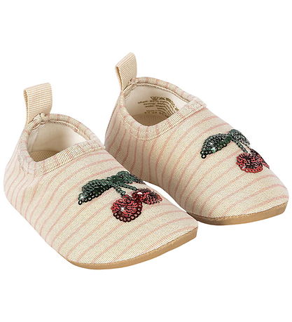 Konges Sløjd Badesko - UV50+ - Jade - Rose Stripe