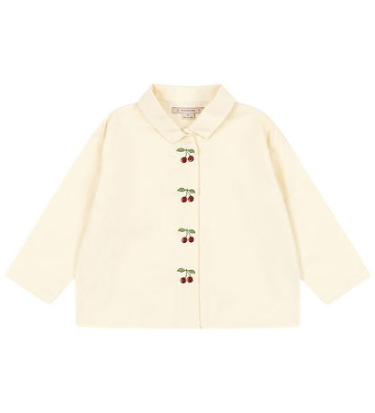 Konges Sløjd Skjorte - Evia Cherry - Cloud Cream